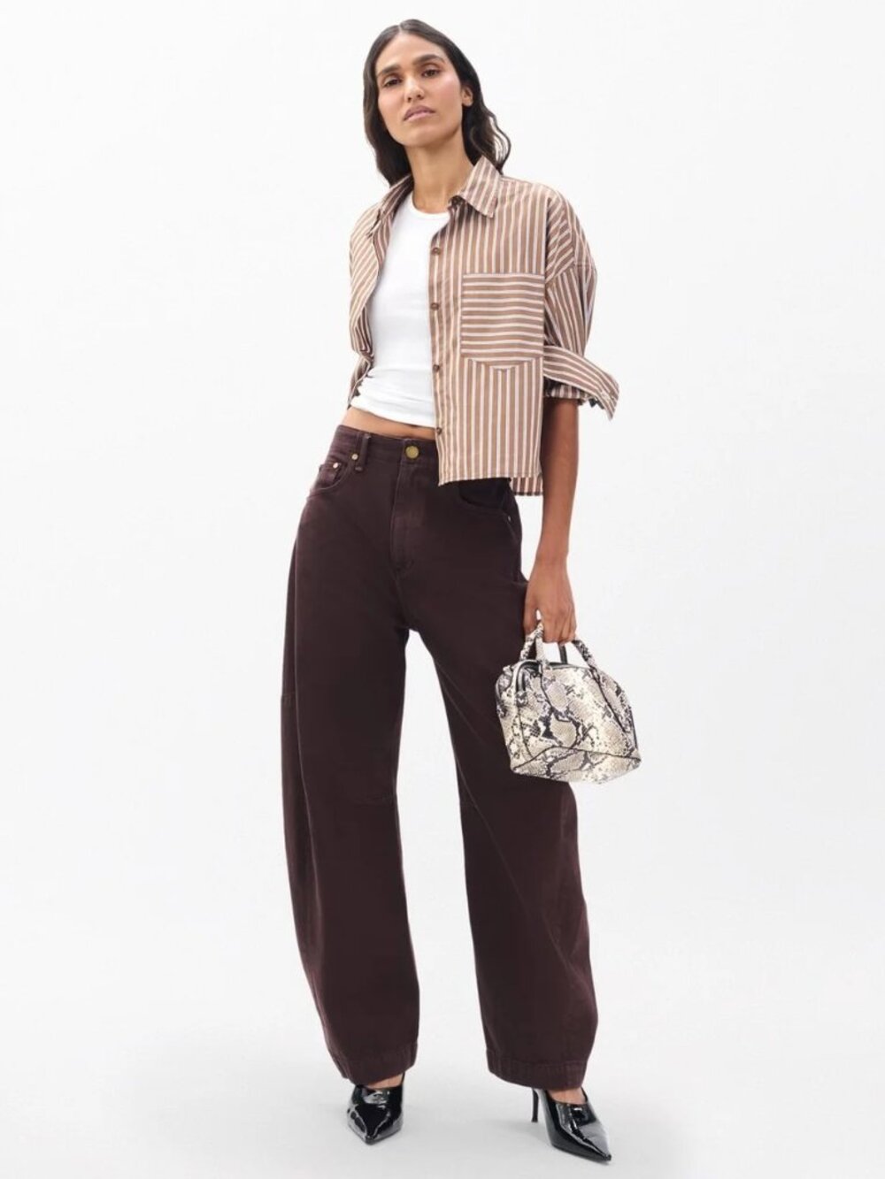 Rag & Bone Barrel Jean in Espresso - tags on, size 27